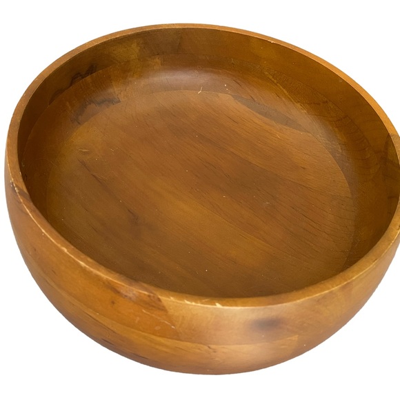 Vintage Hellerware Wooden Salad Bowl, Dimensions Shown in Pics, GUC. - Picture 2 of 6